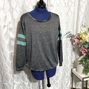 athletic sweater gray color size M